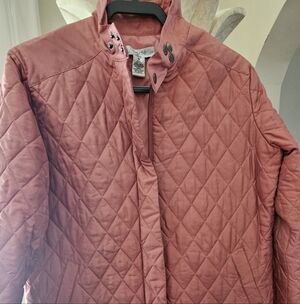 Chic Quilted Rose Jacket